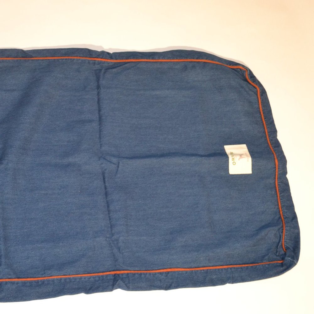 COPY - Orvis Denim Fabric Pet Bed Only 35"x23"(no filler)